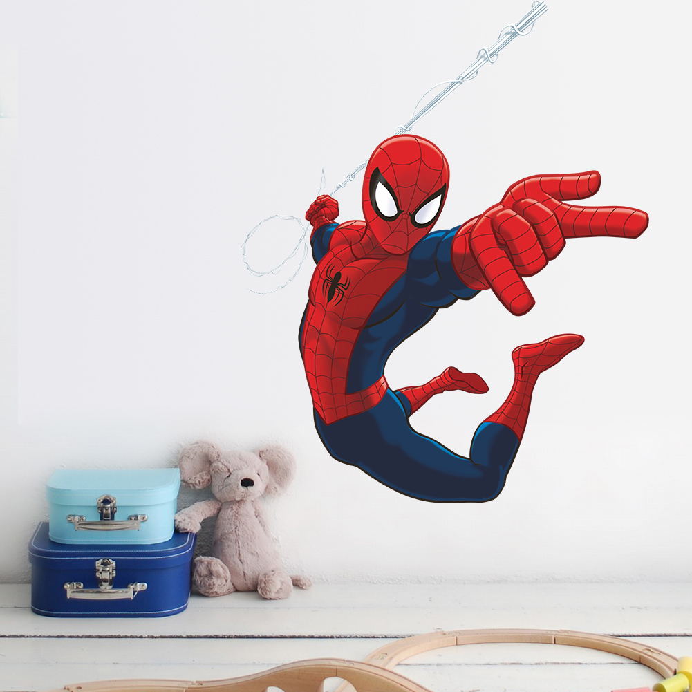 Baby Nursery Wall Decals - Creative Super Hero Spiderman Wall Stickers