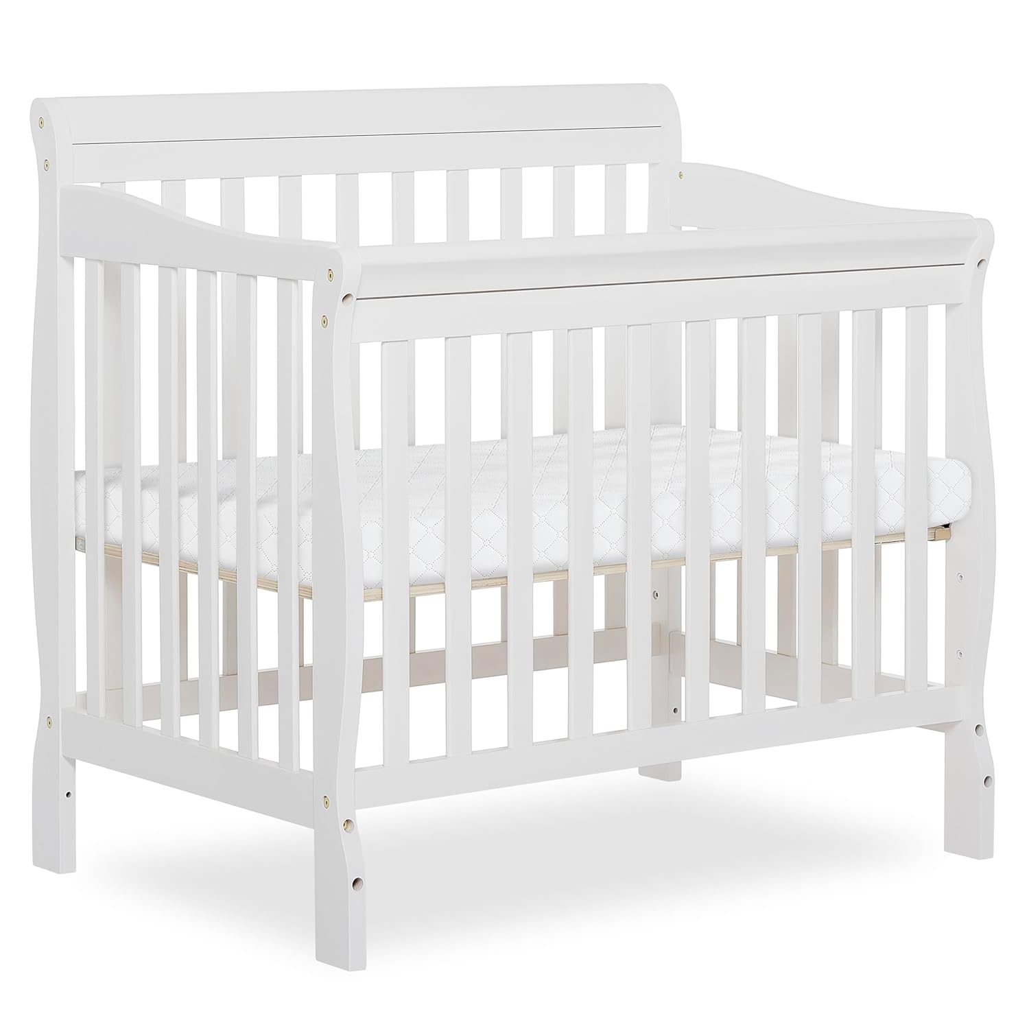 Convertible Crib Set - Ashton 4-In-1 Convertible Crib In White,