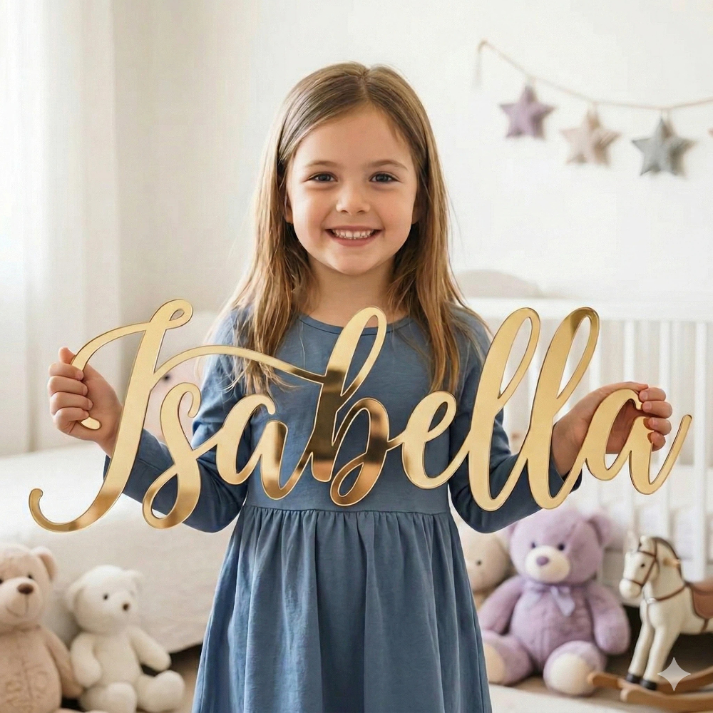 Baby Nursery Home - Custom Acrylic Name Sign Choose Your