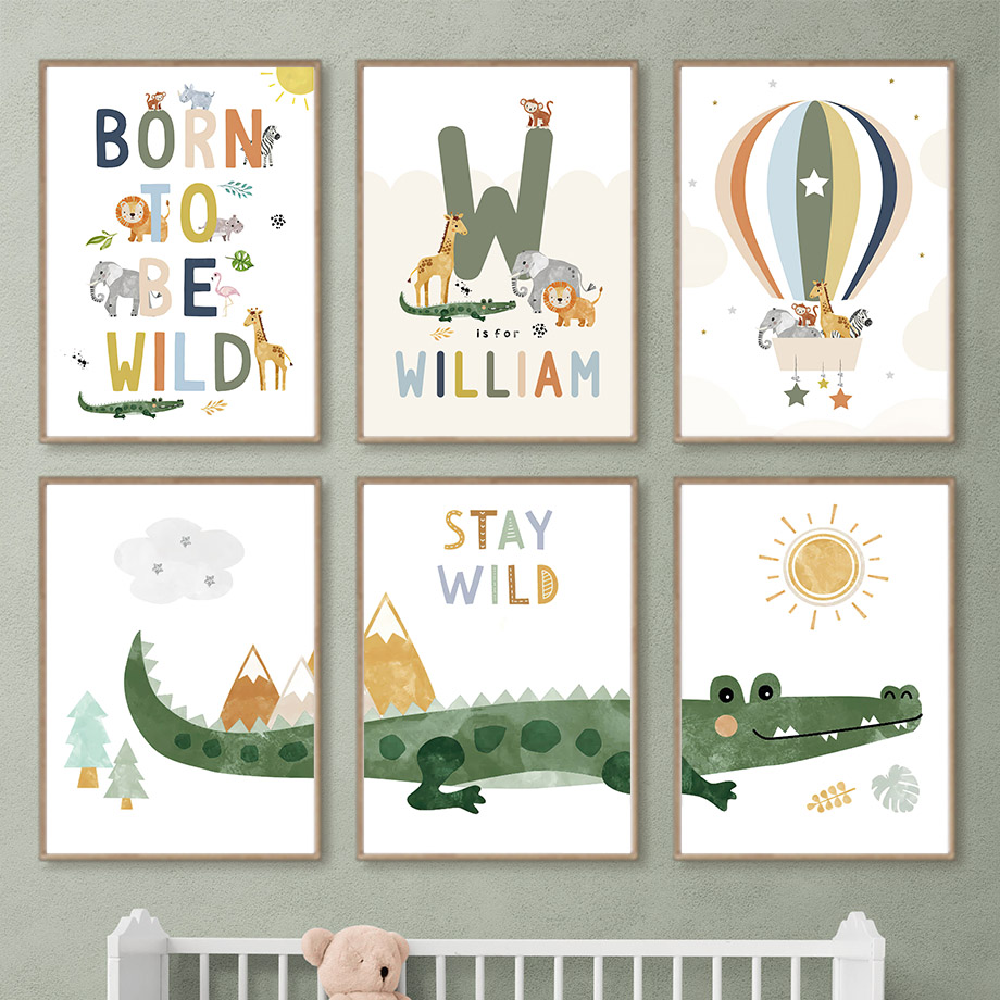 Baby Nursery Giraffe - Crocodile Balloon Lion Elephant Giraffe Nordic