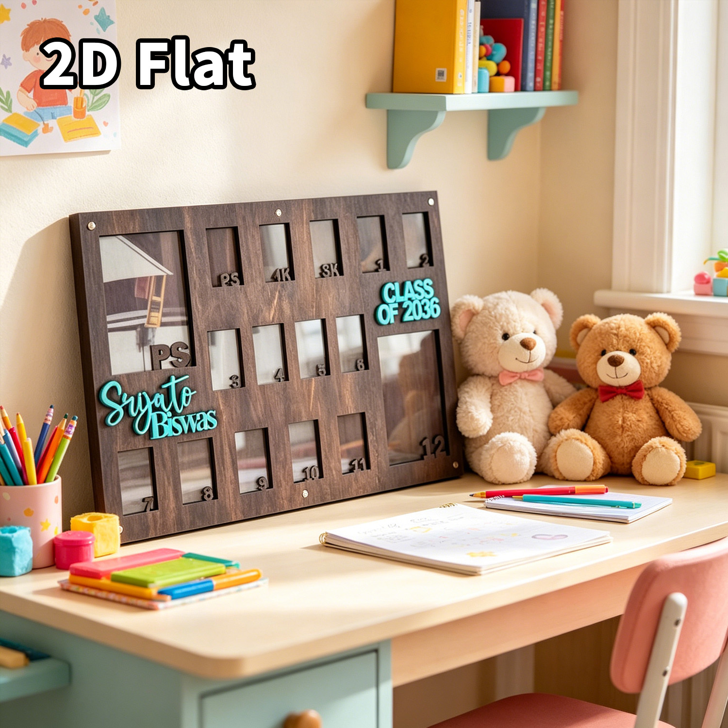 Baby Nursery Home - 1Pc Custom Grade Photo Frame Wooden