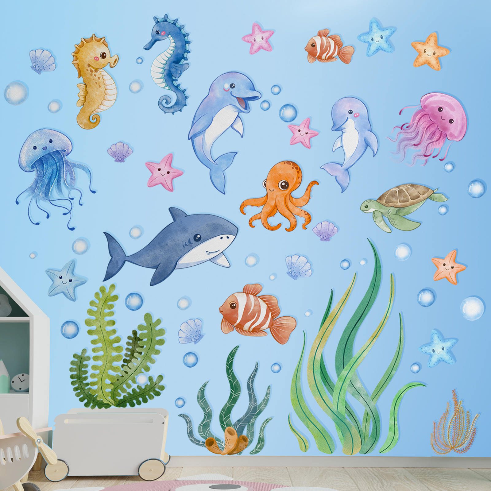 Baby Nursery Under The Sea - Ocean Wall Decals Under The Sea