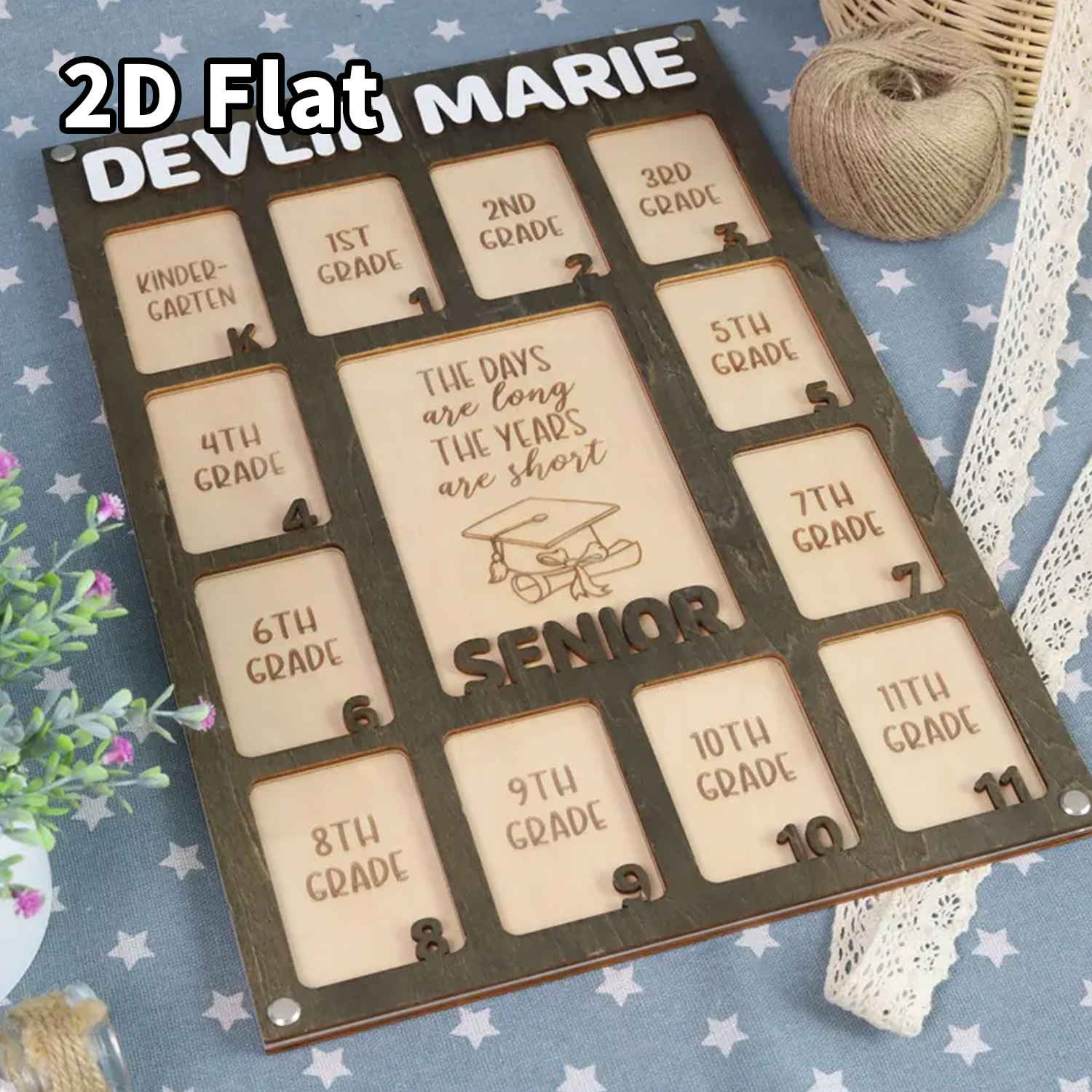 Baby Nursery Home - 1Pc Custom Grade Photo Frame Wooden