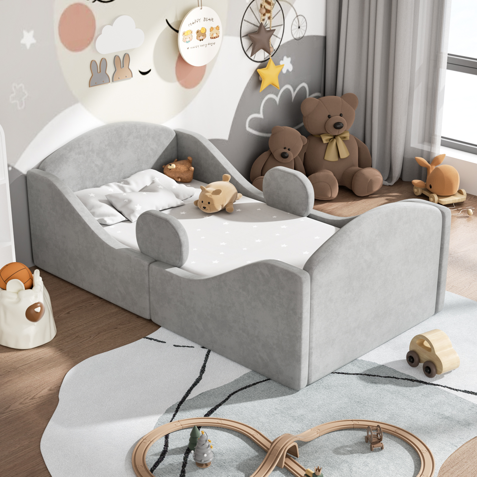 Bed Rail Toddler - Toddler Bed, Certified Toddler Floor Bed