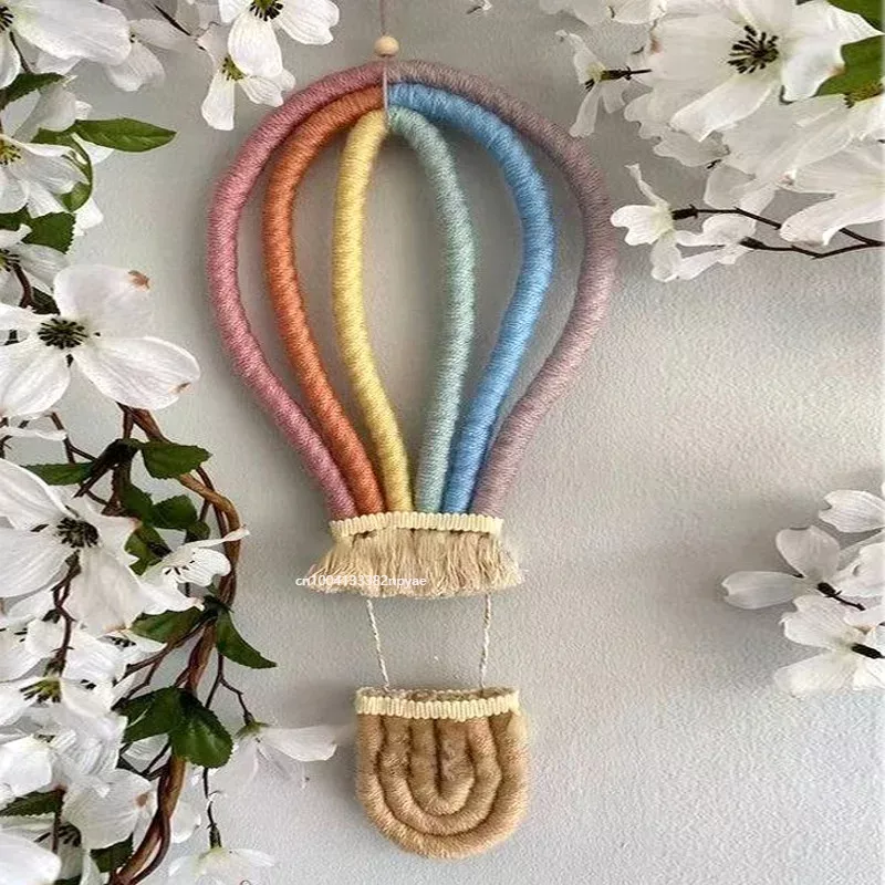 Baby Nursery Fabric - Hot Air Balloon Wall Hanging Colored
