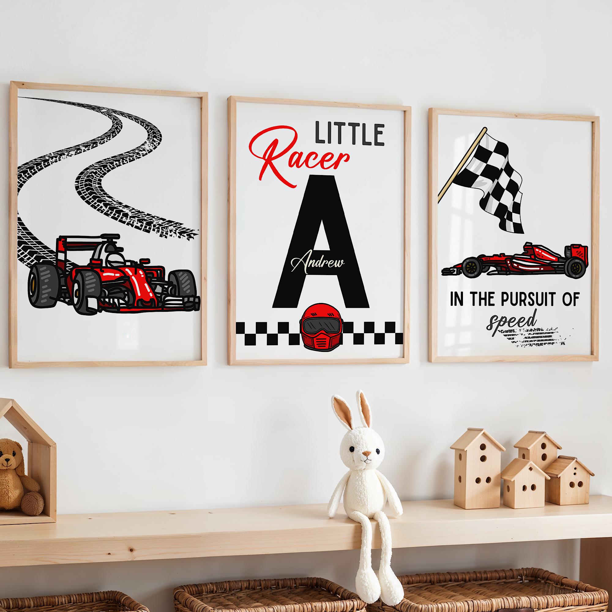 Custom Name Racing Car Nursery - đánh giá và giá Baby Nursery Prints