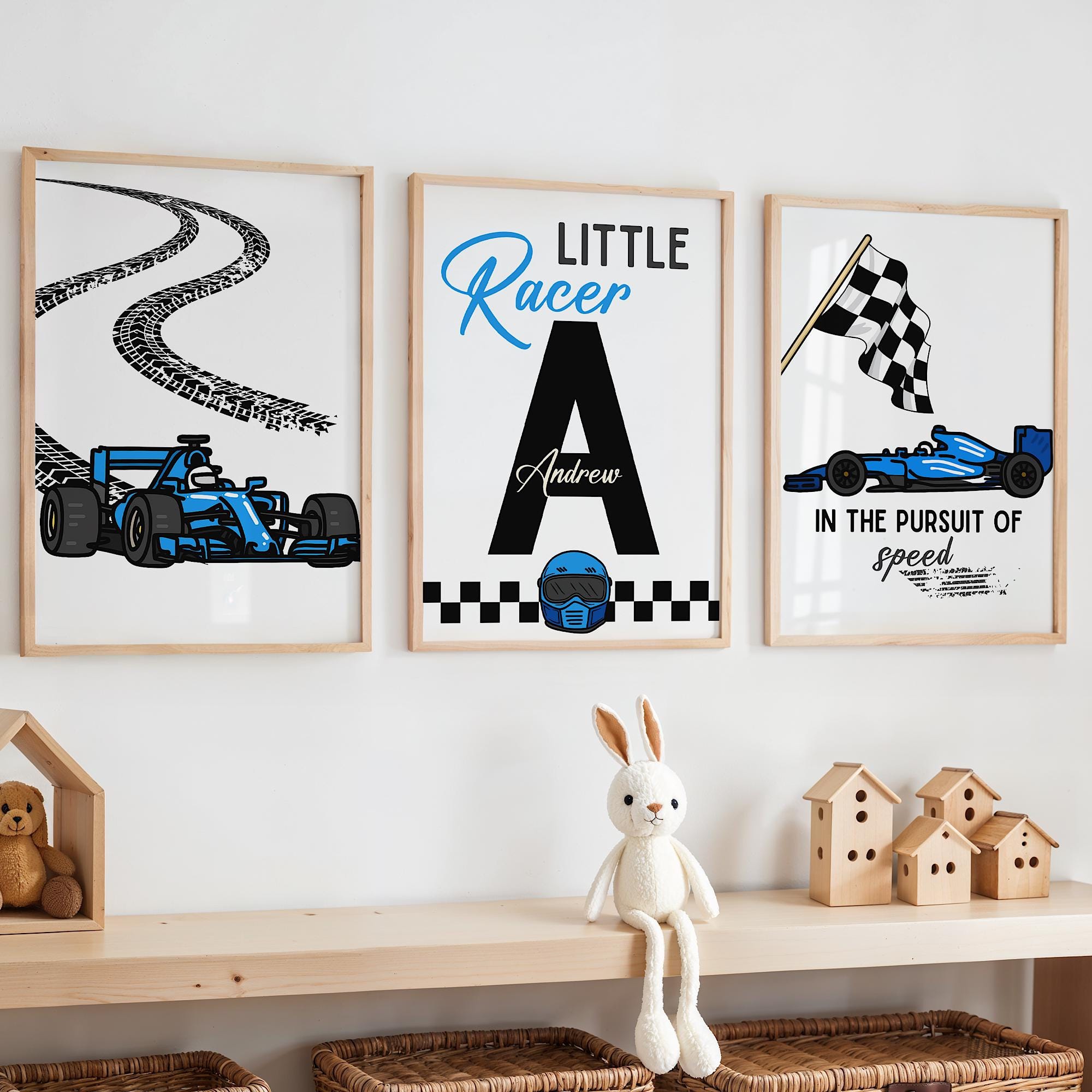 Custom Name Racing Car Nursery - đánh giá và giá Baby Nursery Prints