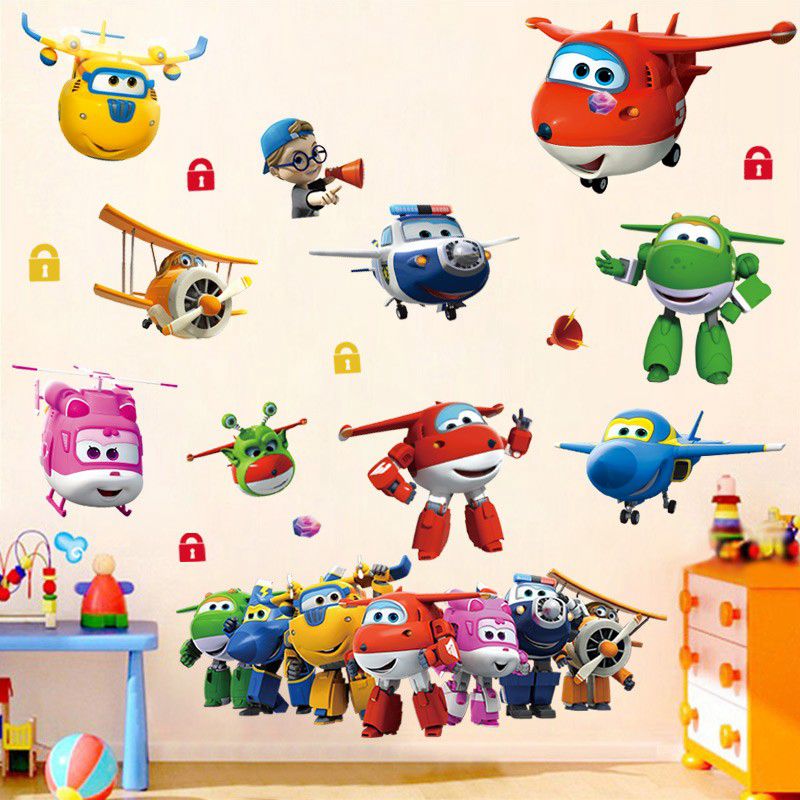 Hot Cartoon Super Wings Deform - đánh giá và giá Baby Nursery Wall Decals