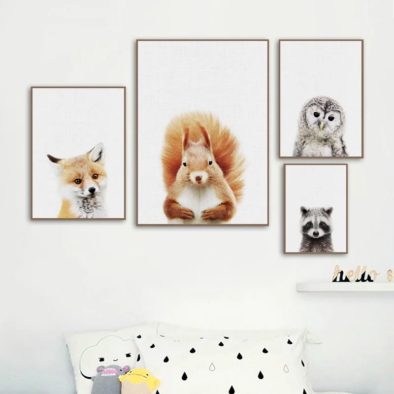 Baby Room Animal Wall Canvas P - đánh giá và giá Baby Nursery Giraffe