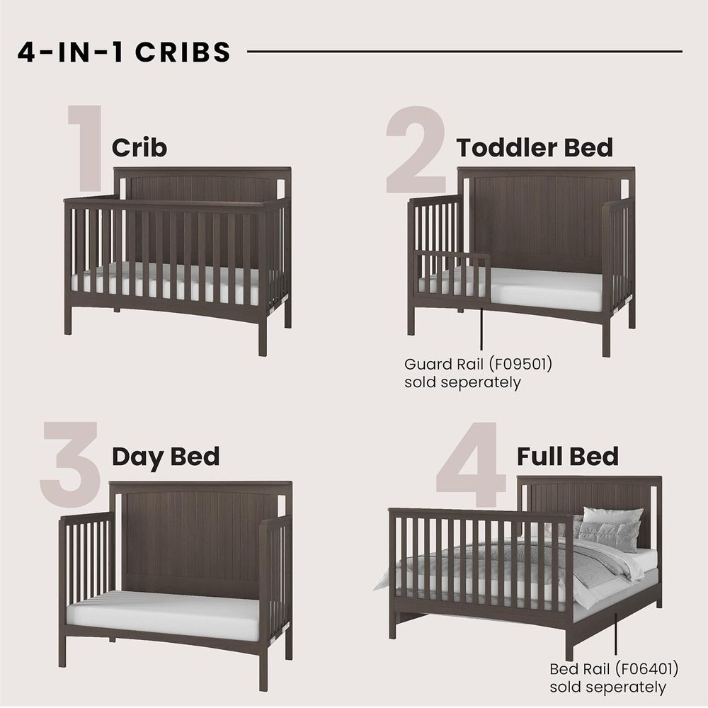 Scout 3-Piece Nursery Set, Inc - đánh giá và giá Convertible Crib Set