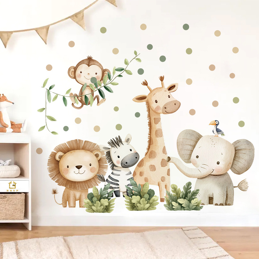 Boho Forest Animals Wall Stick - đánh giá và giá Baby Nursery Giraffe