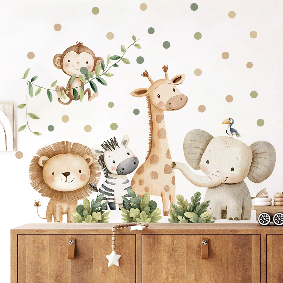 Boho Forest Animals Wall Stick - đánh giá và giá Baby Nursery Giraffe