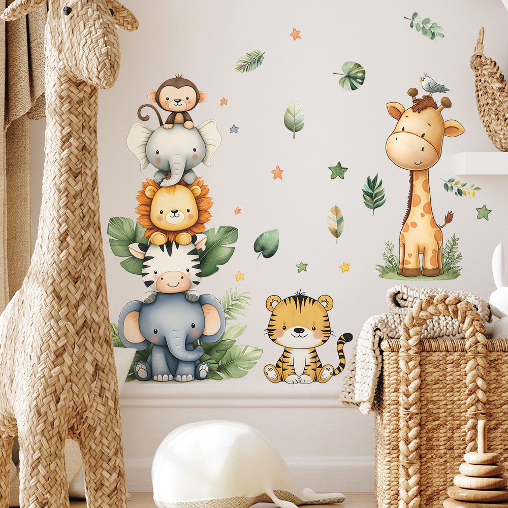 Boho Forest Animals Wall Stick - đánh giá và giá Baby Nursery Giraffe