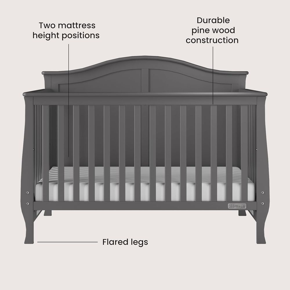 Camden Crib, Drer, and Bookcas - đánh giá và giá Convertible Crib Set