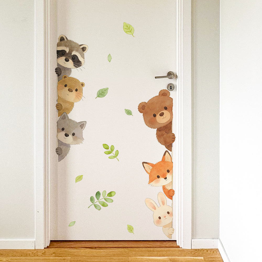 Cute Forest Animals Wall Stick - đánh giá và giá Baby Nursery Wallpaper Girl
