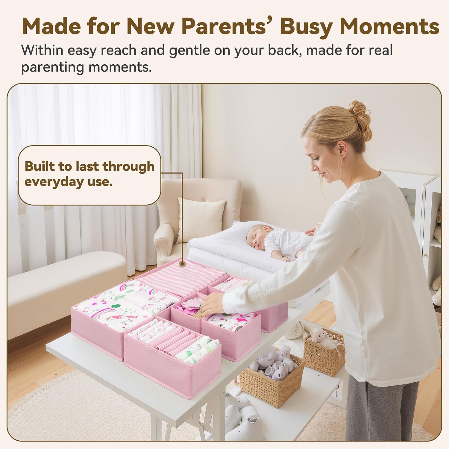 6 Pack Drawer Organizer Bins f - đánh giá và giá Baby Nursery Images Free