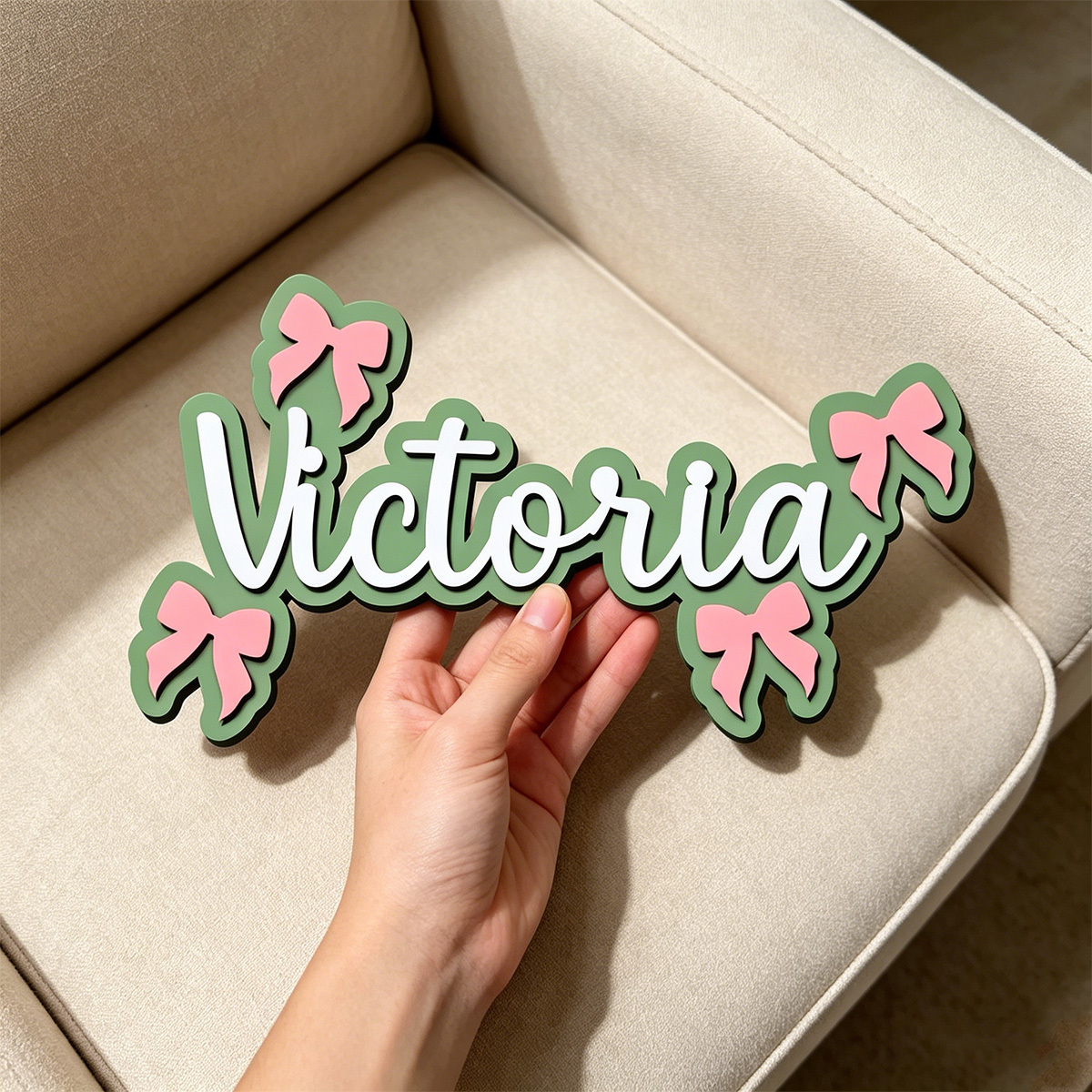 Personalized Bow Accent Wooden - đánh giá và giá Baby Nursery Accent Wall