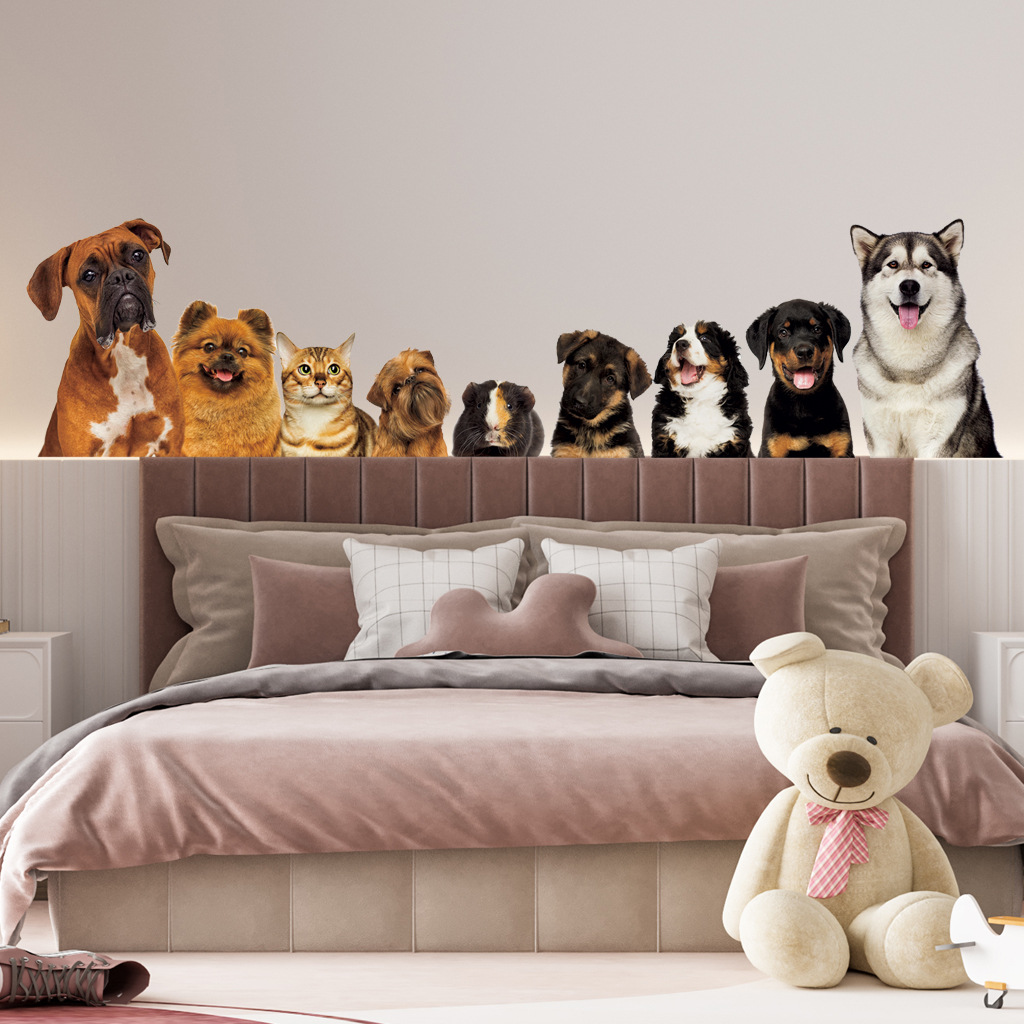 C30# 9 Cute Cats And Dogs Wall - đánh giá và giá Baby Nursery Wall Decals
