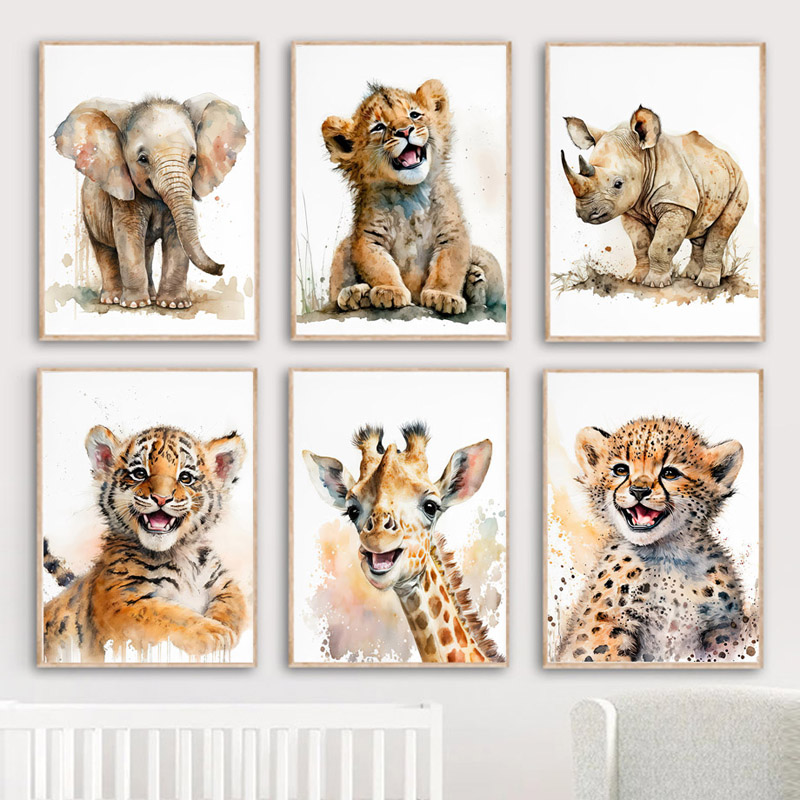 Elephant Giraffe Lion Tiger Ze - đánh giá và giá Baby Nursery Giraffe