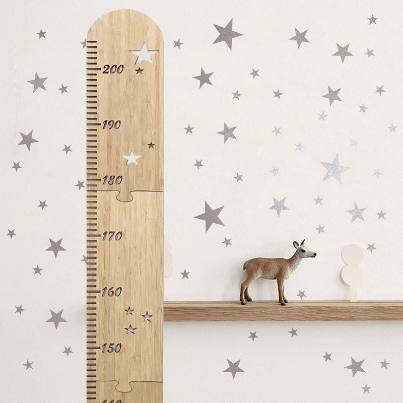 5 Sheets Nordic Wooden Kids He - đánh giá và giá Baby Nursery Wall Decals
