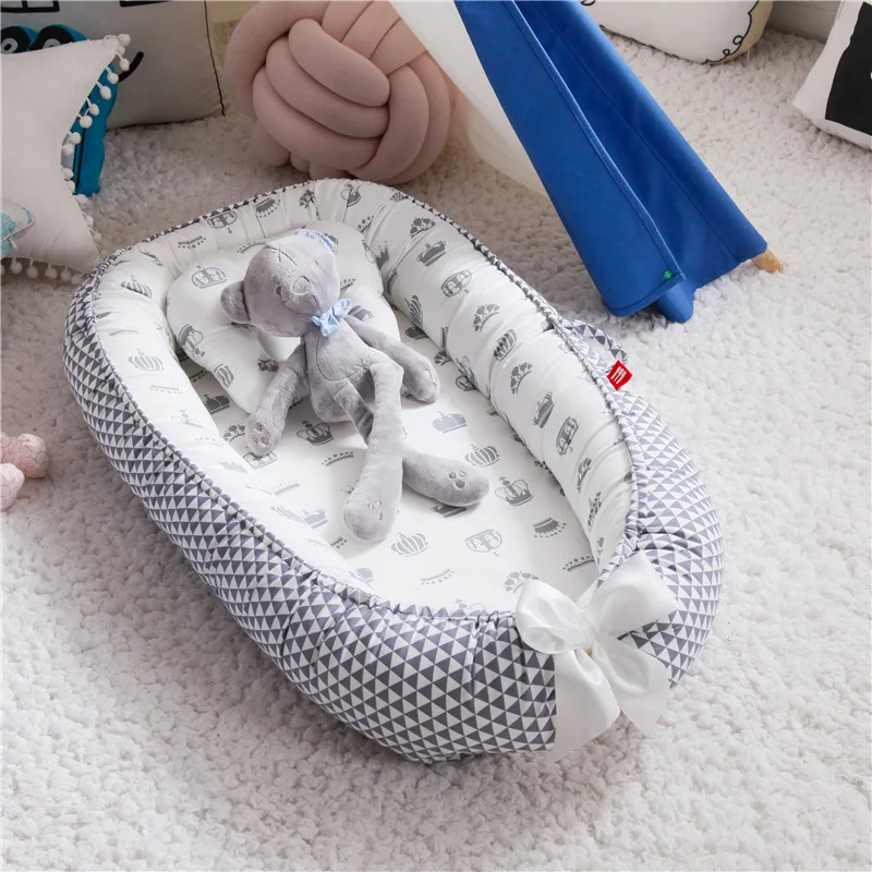 85*50cm Baby Nest Bed with Pil - đánh giá và giá Baby Nursery Rhymes