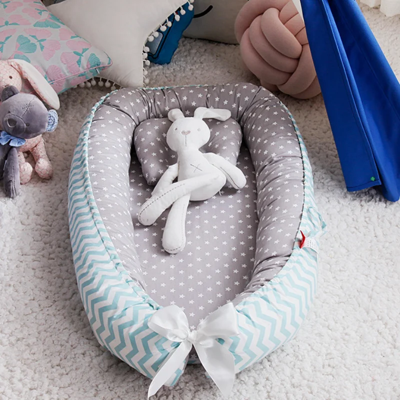 85*50cm Baby Nest Bed with Pil - đánh giá và giá Baby Nursery Rhymes