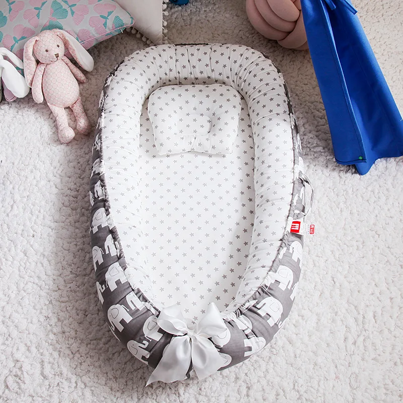 85*50cm Baby Nest Bed with Pil - đánh giá và giá Baby Nursery Rhymes