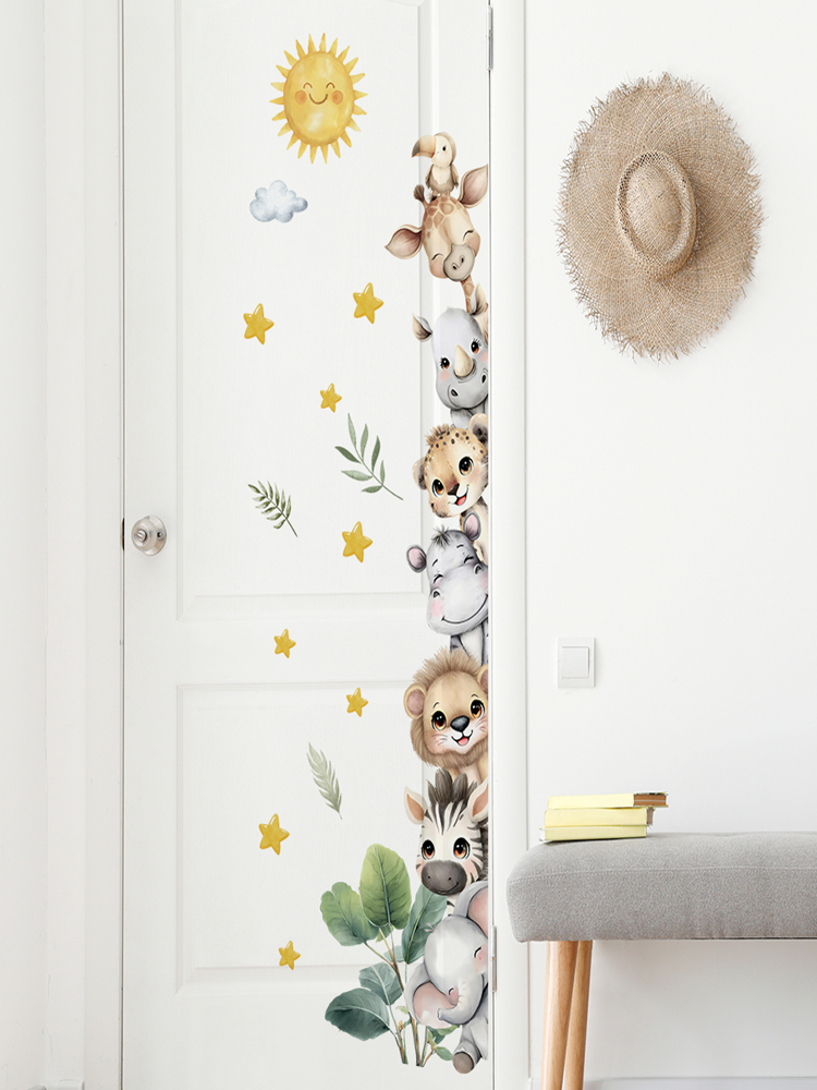 Cartoon Safari Animals Height  - đánh giá và giá Baby Nursery Giraffe