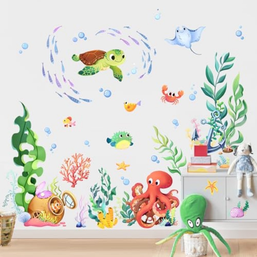 Under The Sea Wall Decals Ocea - đánh giá và giá Baby Nursery Under The Sea