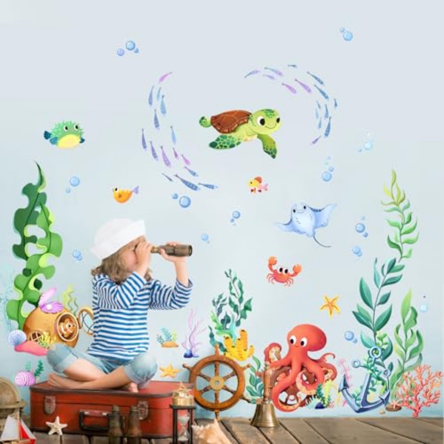 Under The Sea Wall Decals Ocea - đánh giá và giá Baby Nursery Under The Sea