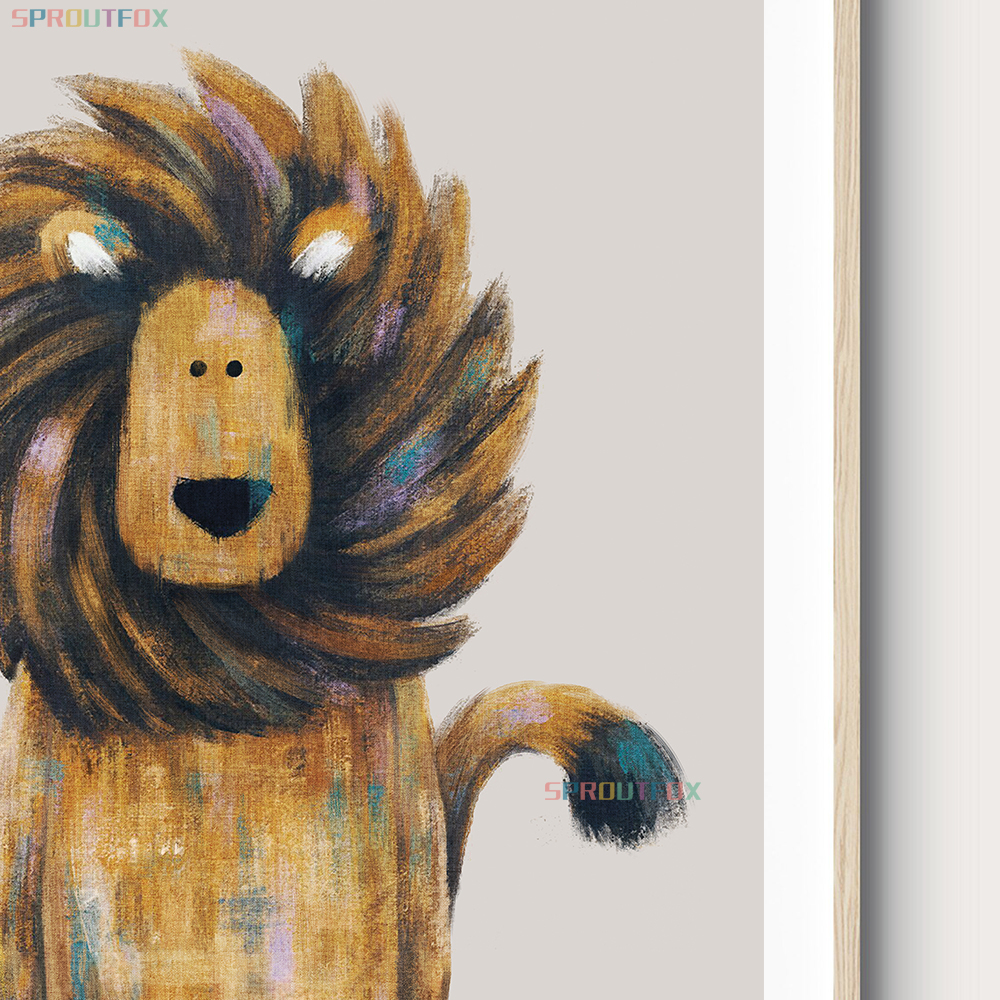 Giraffe, Lions, Elephant Canva - đánh giá và giá Baby Nursery Giraffe