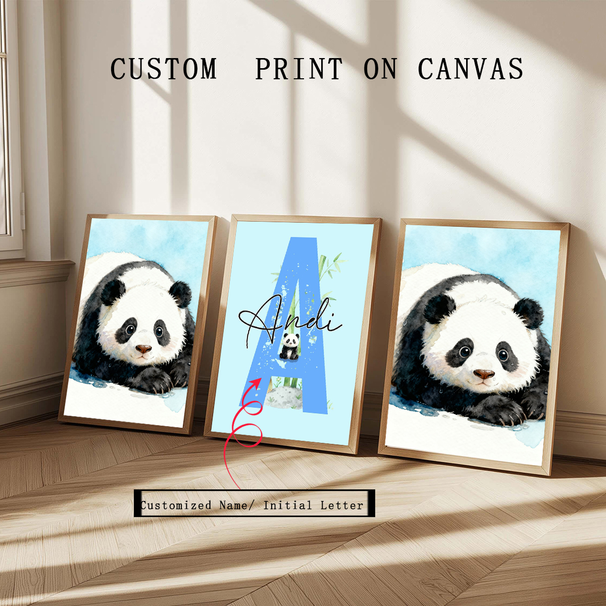 3pcs Personalized Panda Nurser - đánh giá và giá Baby Nursery Home