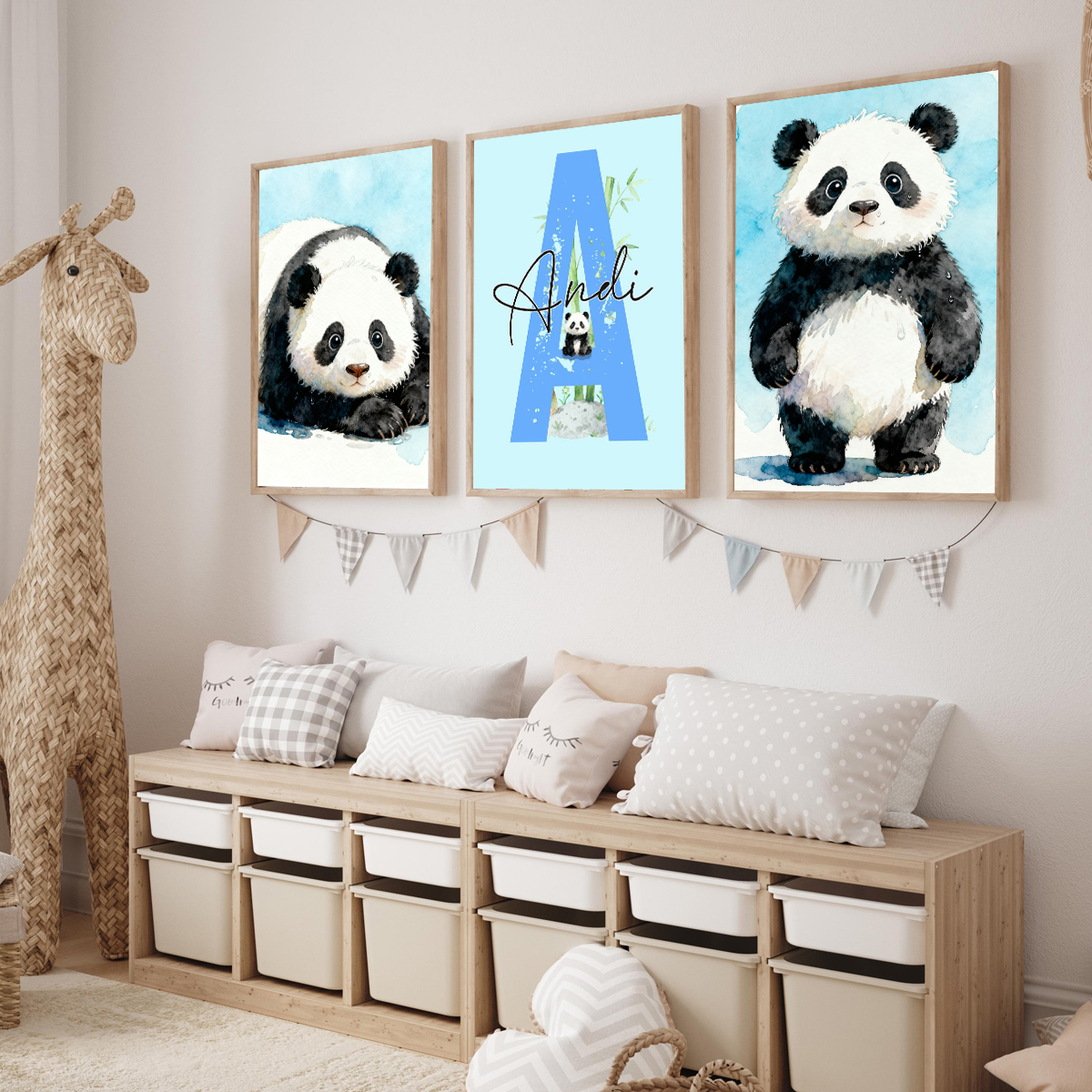 3pcs Personalized Panda Nurser - đánh giá và giá Baby Nursery Home