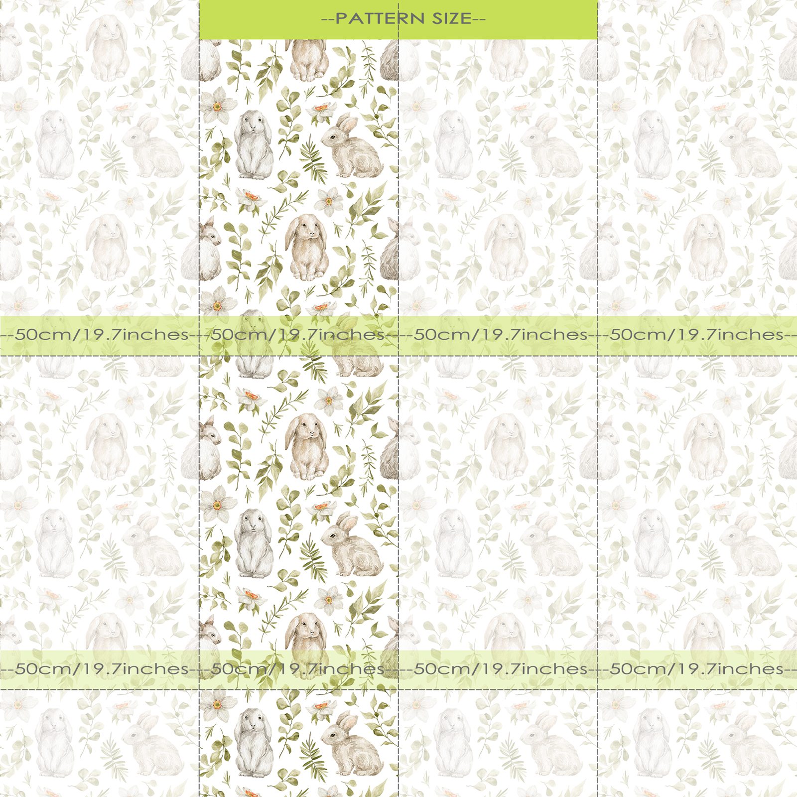 Bunny Wallpaper Kids Room Wall - đánh giá và giá Baby Nursery Wallpaper Girl