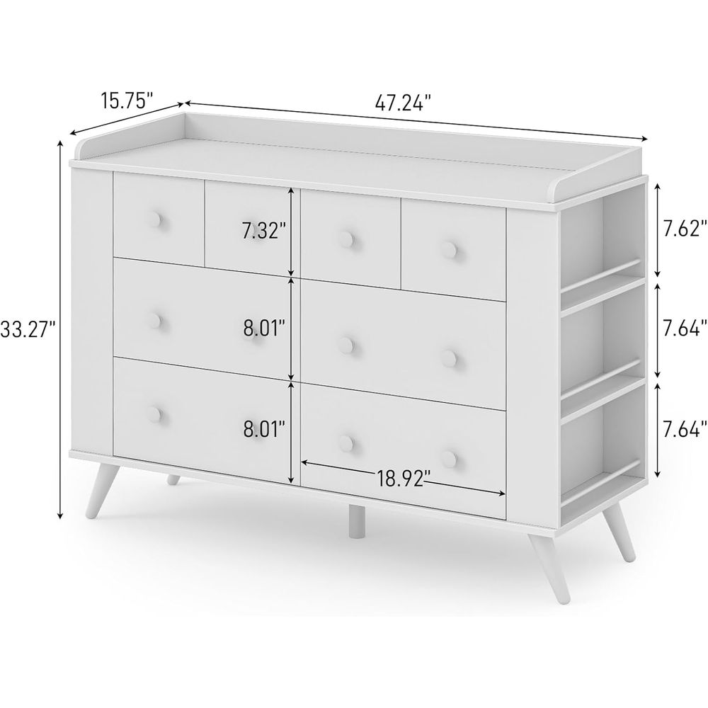 Children's 8-Drawer Dresser, N - đánh giá và giá Drawer Dresser White
