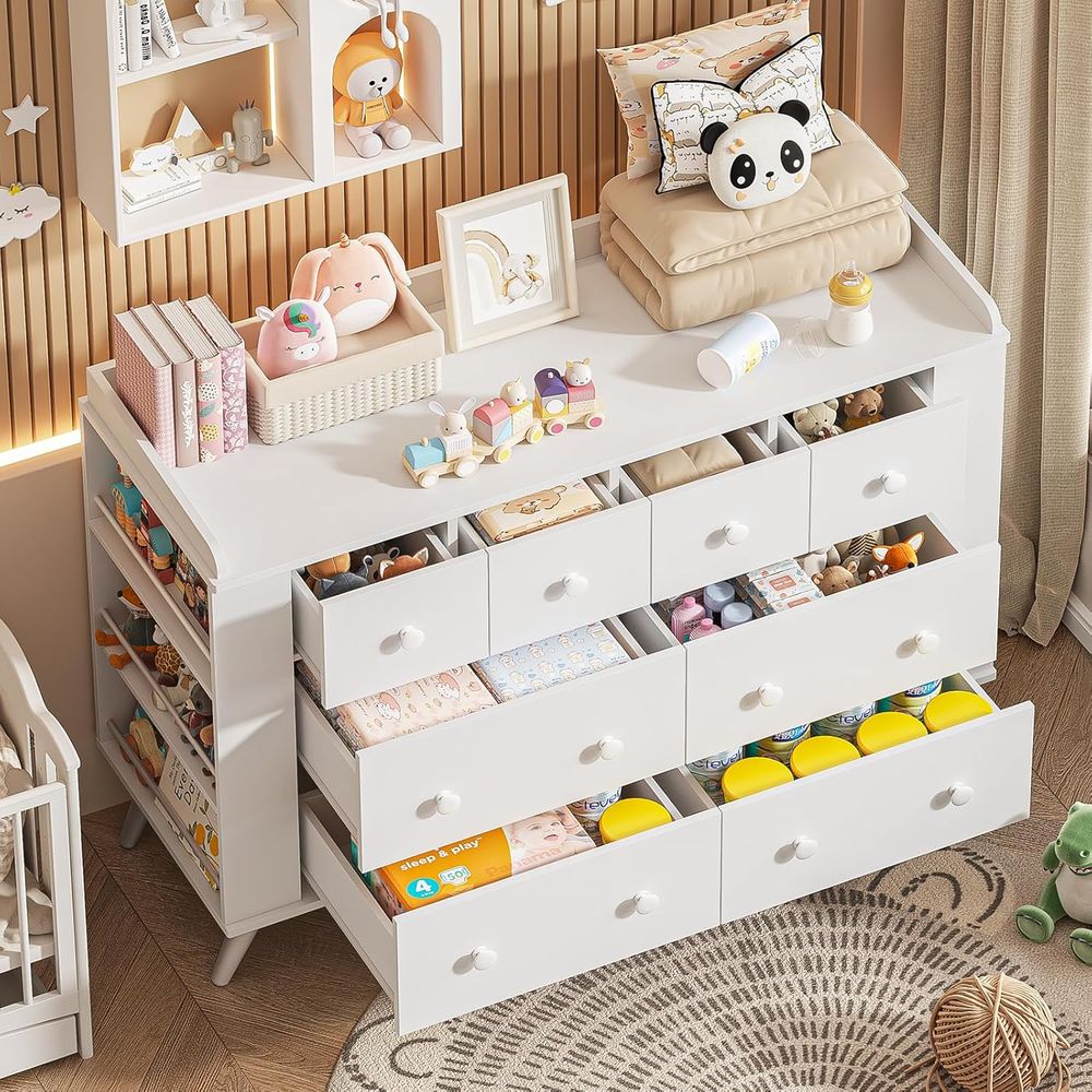 Children's 8-Drawer Dresser, N - đánh giá và giá Drawer Dresser White
