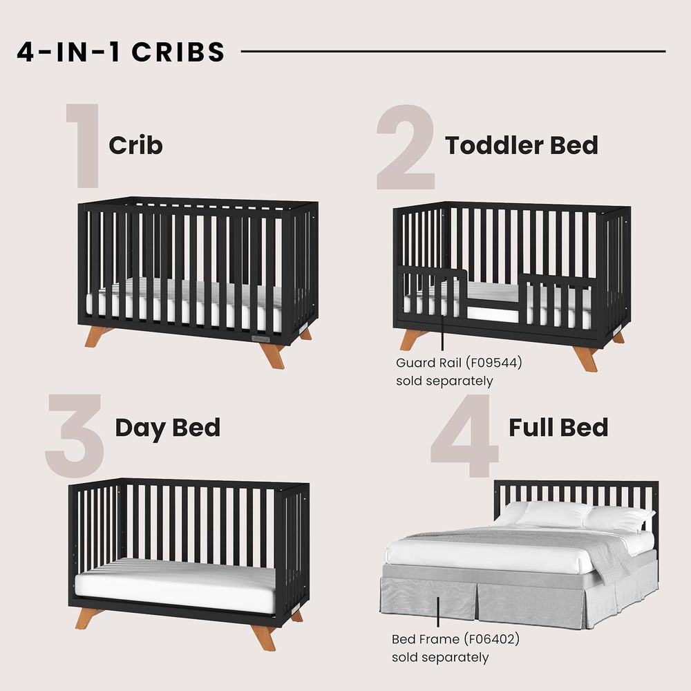 4-in-1 Convertible Crib and 3- - đánh giá và giá Convertible Crib Set