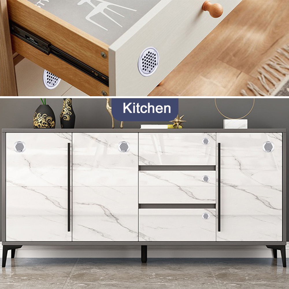 10PCS/Lot Stainless Steel Air  - đánh giá và giá Drawer Dresser White