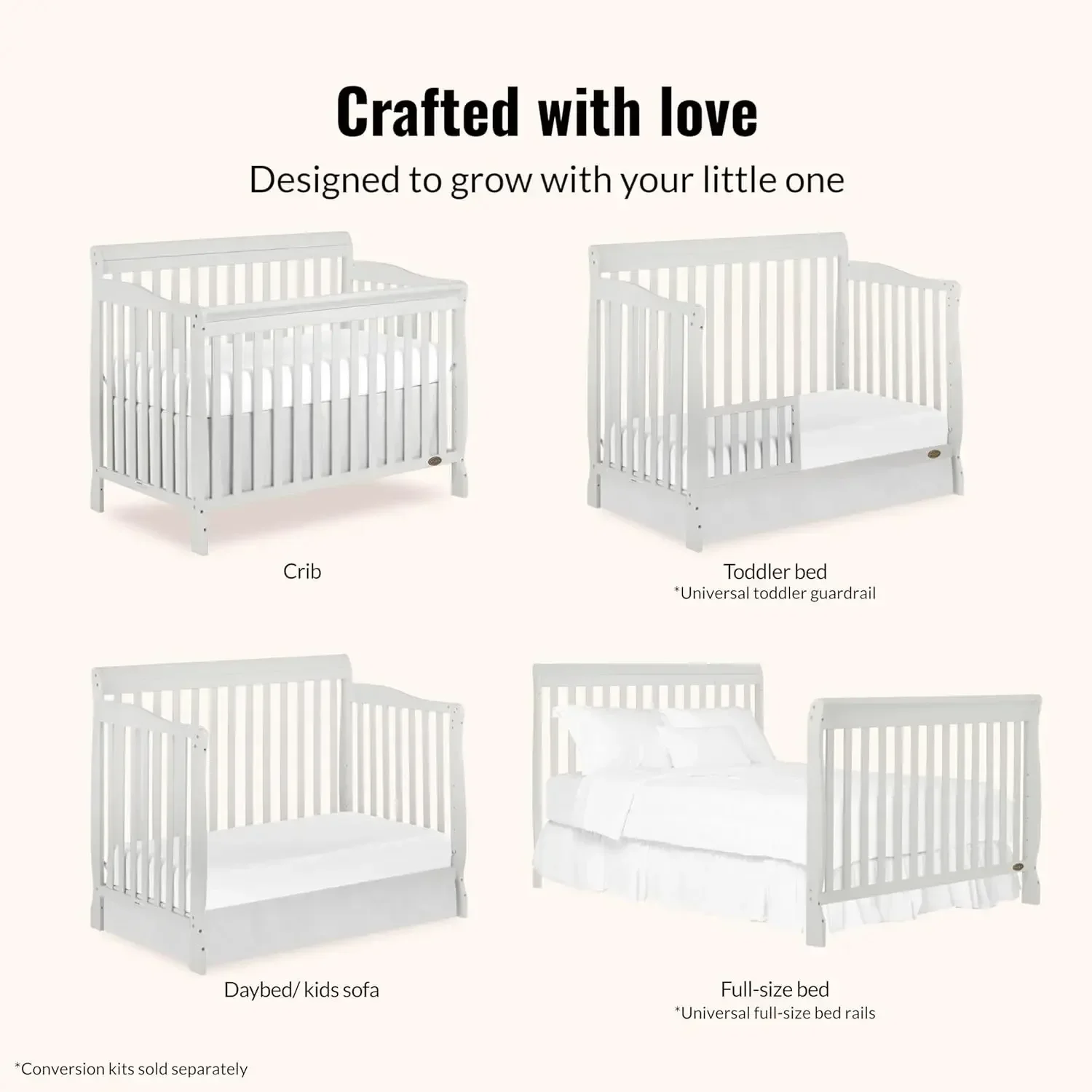 Ashton 4-In-1 Convertible Crib - đánh giá và giá Convertible Crib Set