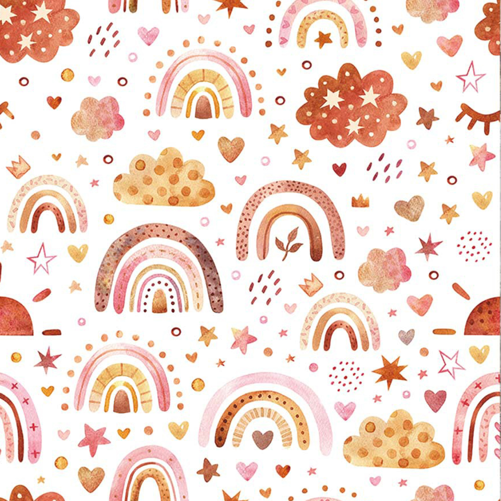 Rainbow Wallpaper Peel and Sti - đánh giá và giá Baby Nursery Wallpaper Girl