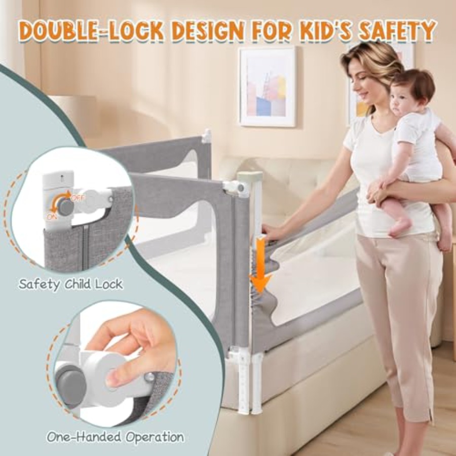 Bed Rail Toddlers Stable Prote - đánh giá và giá Bed Rail Toddler