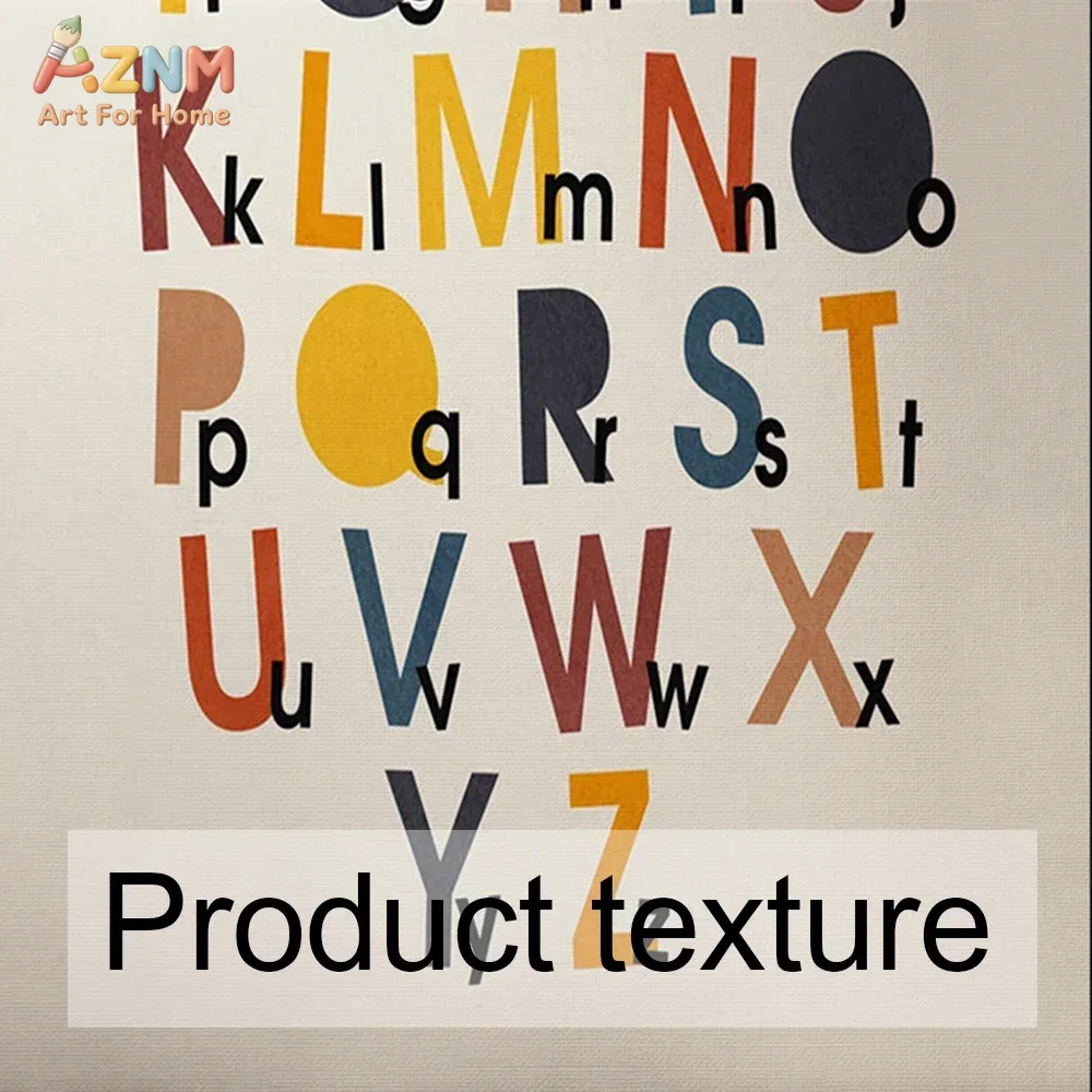 Rainbow Alphabet Poster Educat - đánh giá và giá Baby Nursery Fabric