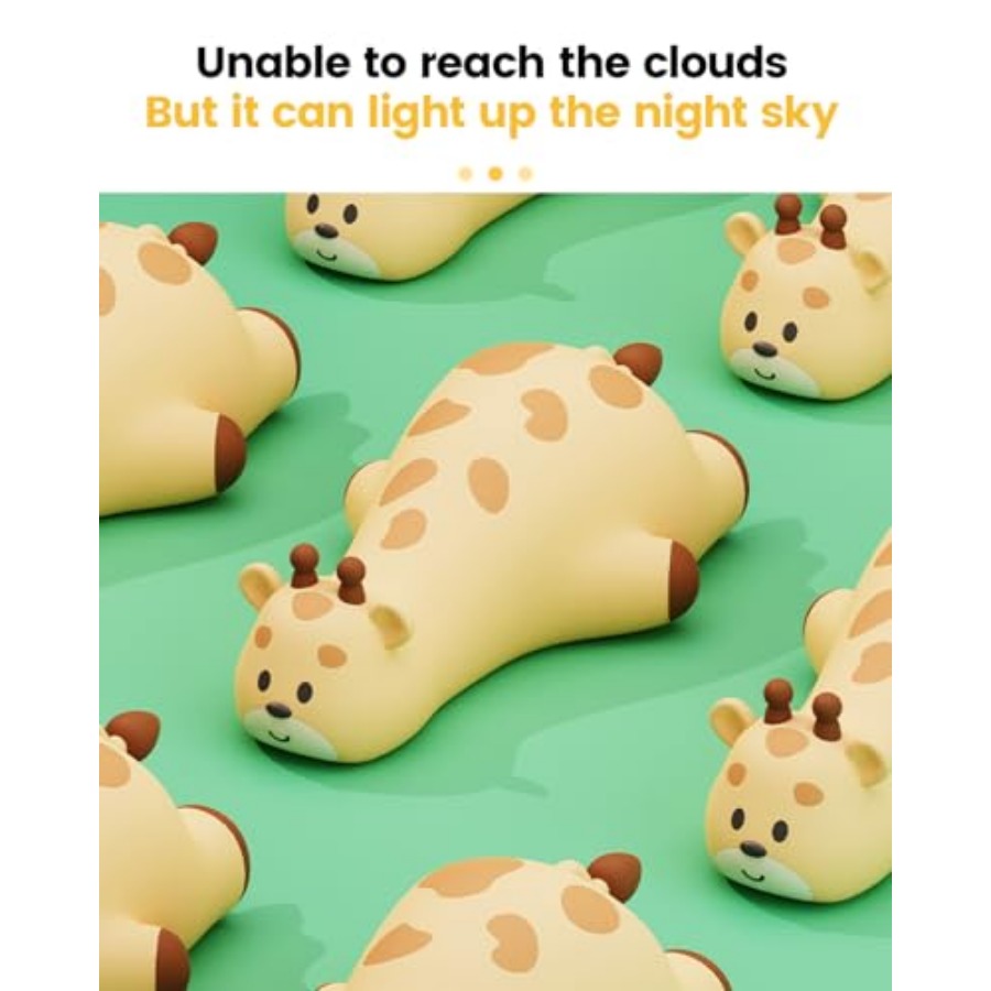 Night Light Giraffe, Silicone  - đánh giá và giá Baby Nursery Giraffe