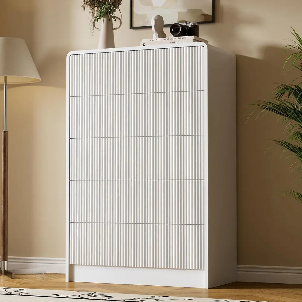 White 5 Drawer Dresser for Bed - đánh giá và giá Drawer Dresser White