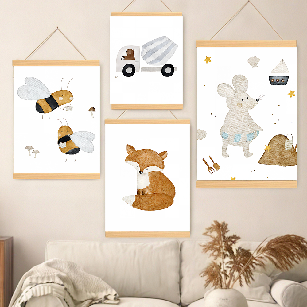 Boho Cartoon Posters Print Bea - đánh giá và giá Baby Nursery Home