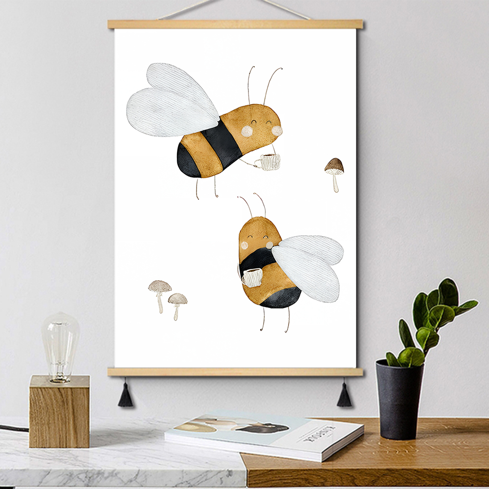 Boho Cartoon Posters Print Bea - đánh giá và giá Baby Nursery Home
