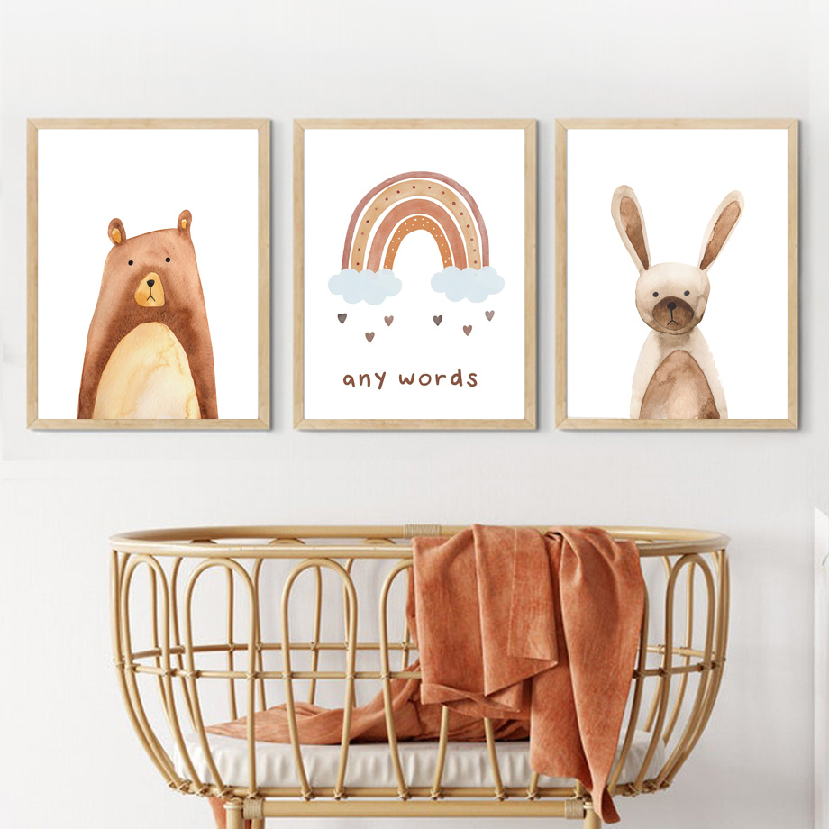 Boho Woodland Nursery Wall Art - đánh giá và giá Baby Nursery Gender Neutral