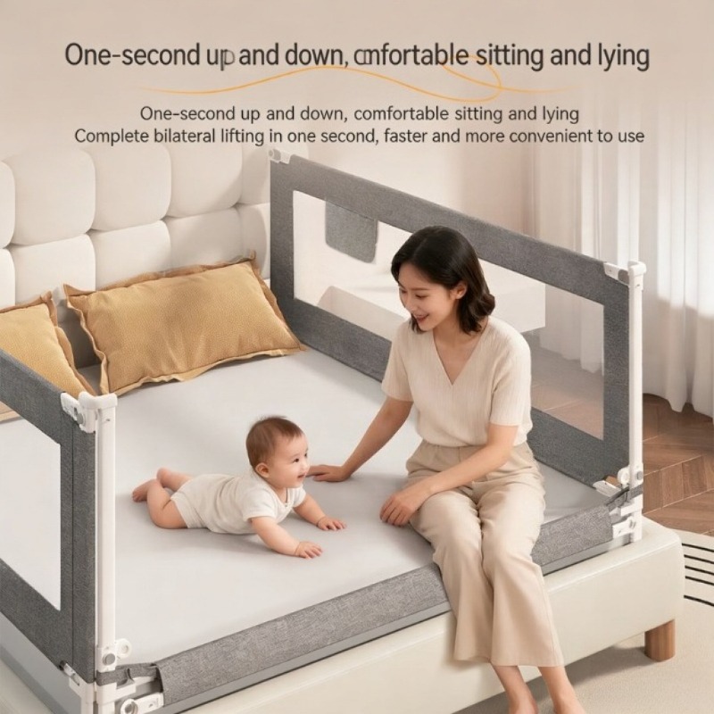 180cm Adjustable Crib Guardrai - đánh giá và giá Bed Rail Toddler