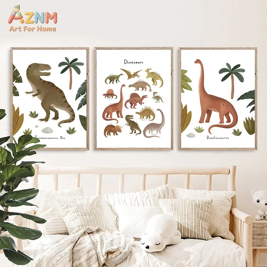Dinosaur Tyrannosaurus Rex Tri - đánh giá và giá Baby Nursery Prints