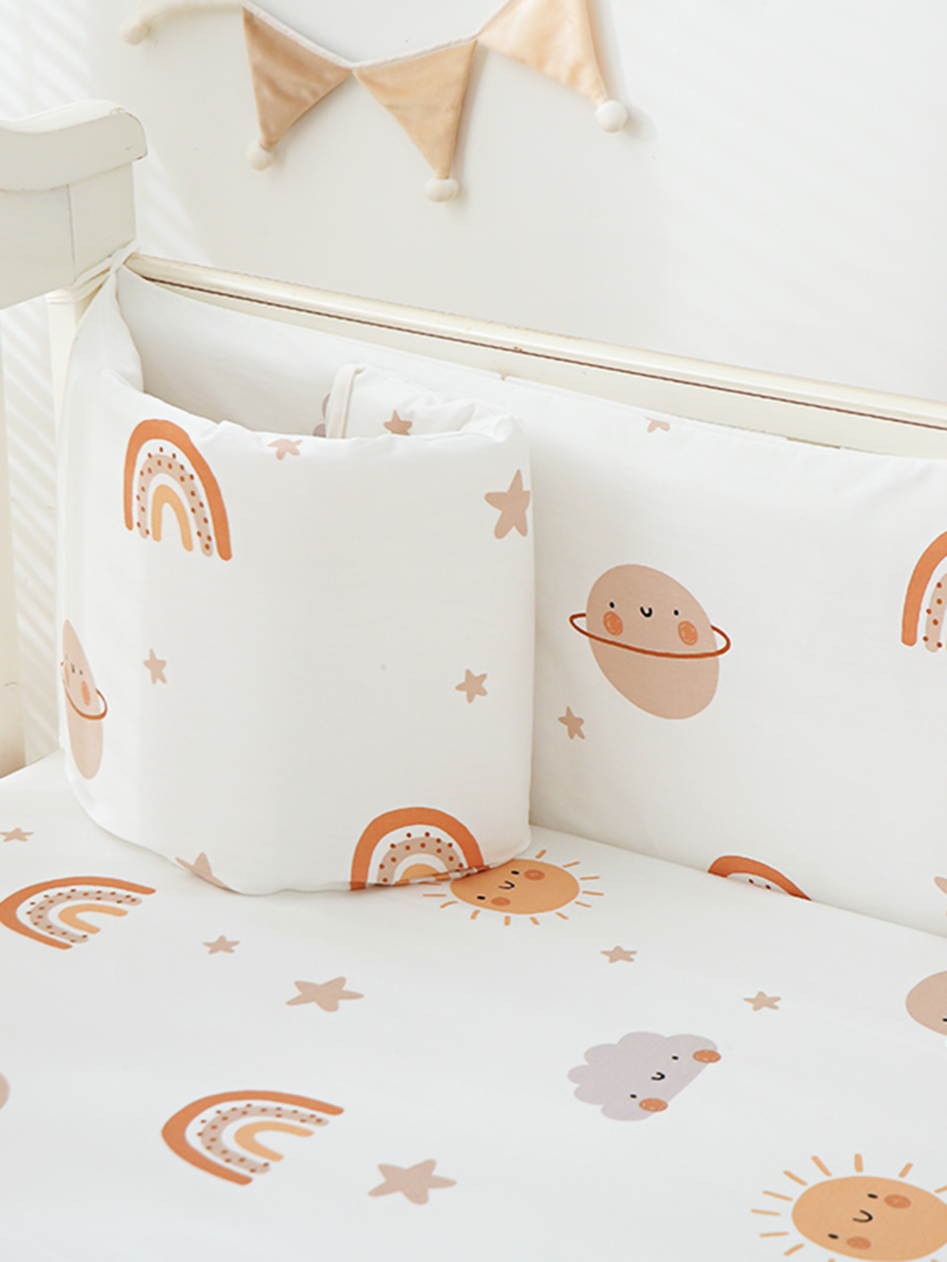 1pc Baby Crib Guard Rail Soft  - đánh giá và giá Baby Nursery Glider